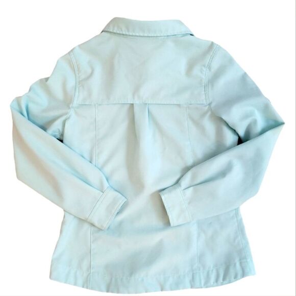 LN REI GIRLS MINT BUTTON UP LONG SLEEVE SHIRT SZ. XXS (4-5) - Picture 2 of 6